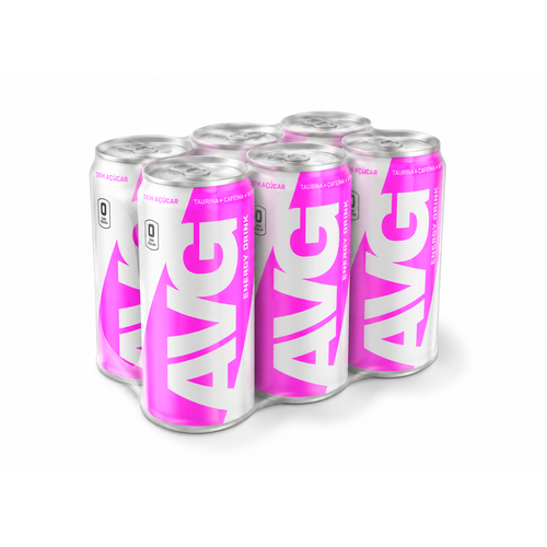 AVG Energy Drink Zero Açucar 250ml - Amora - pack com 6 latas
