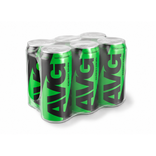 AVG Energy Drink 250ml - Uva Verde - pack com 6 latas