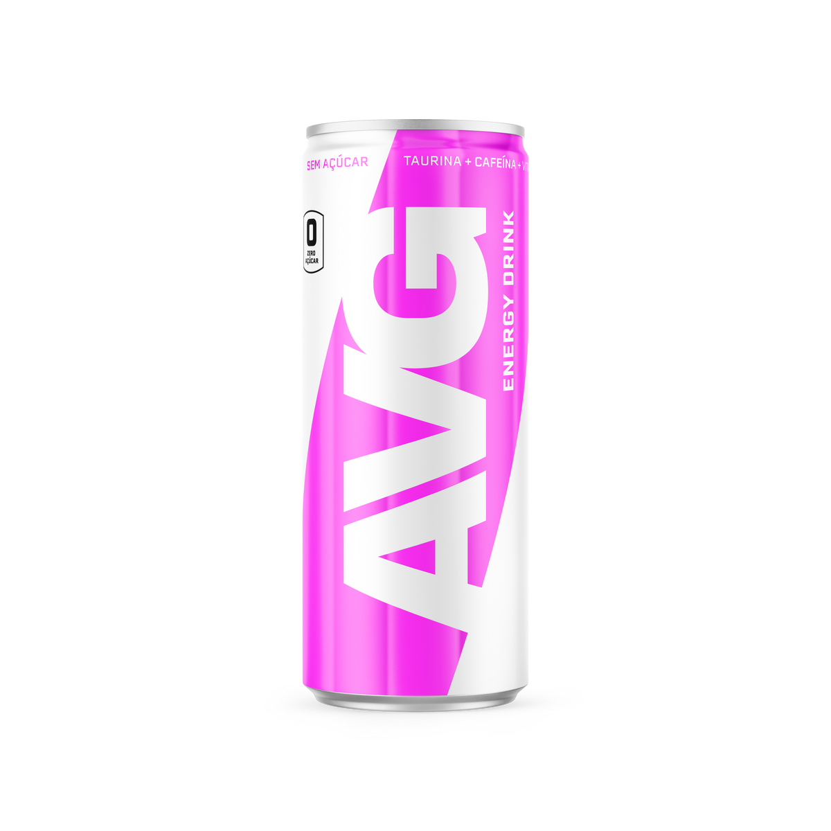 AVG Energy Drink Zero Açucar 250ml - Amora - pack com 6 latas